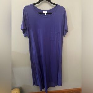 LuLaRoe Carly XL - Solid Royal Purple